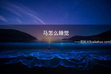 马儿在户外当很快乐时会躺下来打滚,就知道一副快睡着的样子