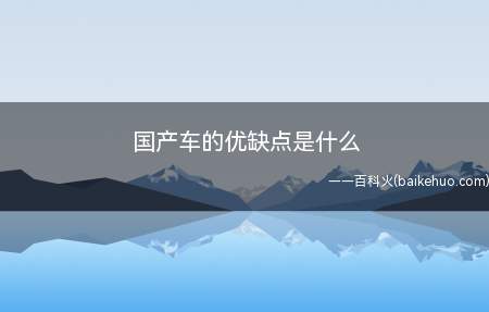 国产车虽然存在技术上的一些问题,但是发展的速度很快,而且技术