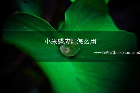 小米感应灯怎么用(小米感应夜灯是一种非常方便的红外线感应灯)
