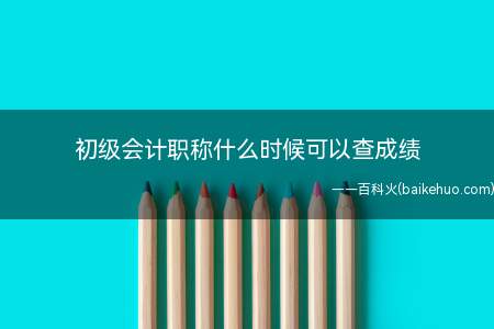 初级会计职称什么时候可以查成绩(2020年初级会计成绩查询步骤)