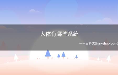 人体有哪些系统(人体内与消化摄食有关的器官)