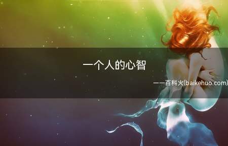 一个人的心智(心智是人们的心理与智能的表现)