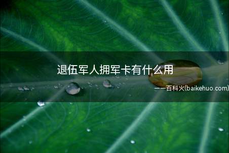 拥军卡一般为面向在役军人、退役军属发行的专属借记卡