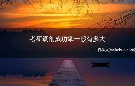考研调剂成功率一般有多大