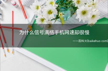 为什么信号满格手机网速却很慢(运营商网速很慢怎么办)