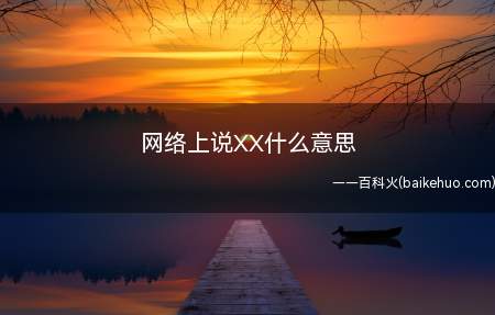 网络上说XX常用作指代某物,多用于不方便言明指代之物时使用