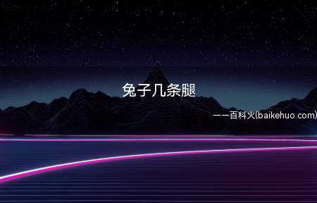 兔子几条腿（兔子有四条腿,分别由两条前肢和两条后肢组成）