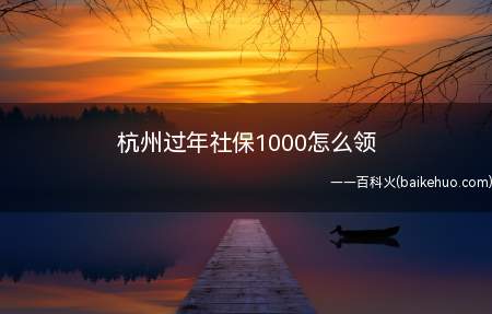 杭州过年社保1000怎么领