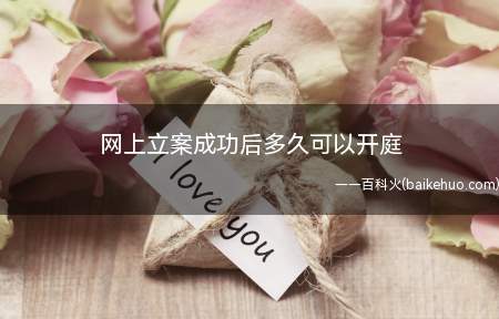 网上立案成功后多久可以开庭(一审案件在立案后3个月内简易程序审结)