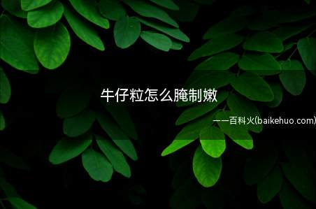 牛仔粒怎么腌制嫩(牛仔粒怎么腌制嫩 厨师教你做辣菜不使用麻辣油)