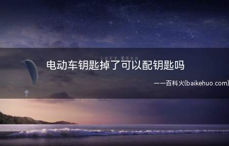 电动车钥匙掉了可以配钥匙吗(电瓶车遥控器是什么意思)