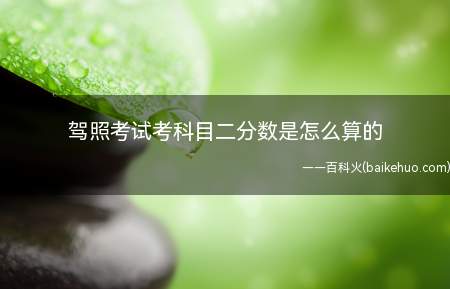 驾照考试考科目二分数是怎么算的(驾照考试的科目二分数规定)