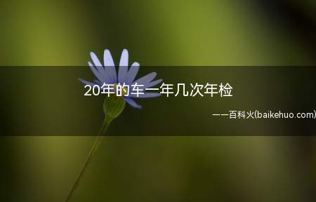 20年的车一年几次年检（车20年后需要一年2审吗）