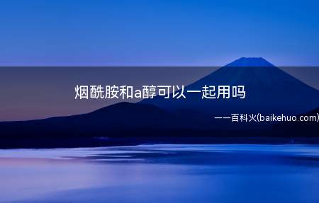 烟酰胺和a醇可以一起用吗(烟酰胺和a醇可以一起用)