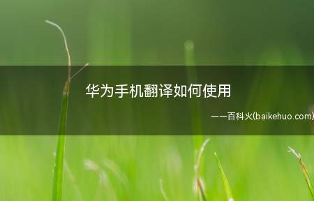 华为手机翻译如何使用(国庆长假进入倒计时,有计划出国玩的么)