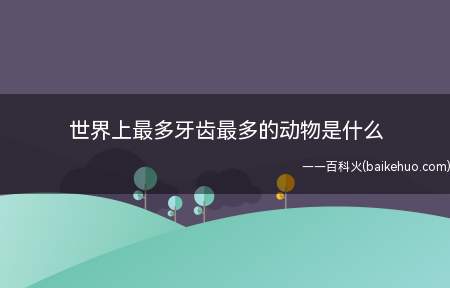 世界上最多牙齿最多的动物是什么(蜗牛的嘴大小和针尖差不多,有26000多颗牙齿)