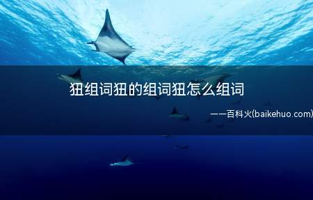 狃组词狃的组词狃怎么组词