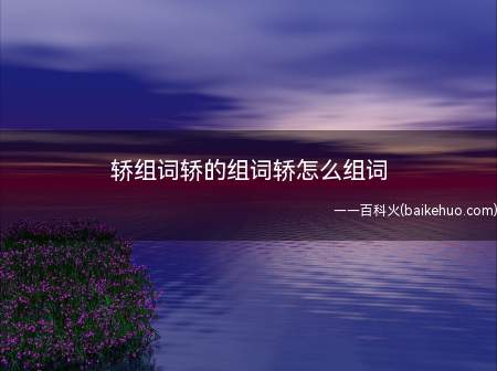 轿组词轿的组词轿怎么组词