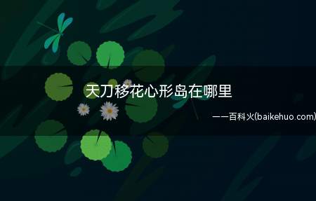 天刀移花心形岛在哪里(小伙伴们先来到移花这里,然后来到下面地图的右下角,就可以看到)