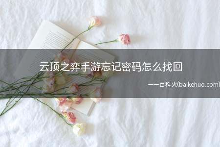 云顶之弈手游忘记密码怎么找回