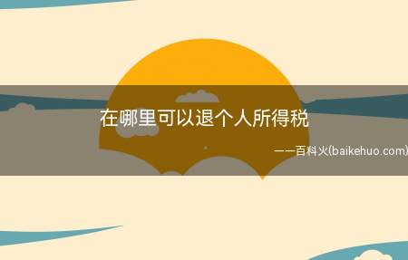 在哪里可以退个人所得税(个人所得税APP怎么申报)