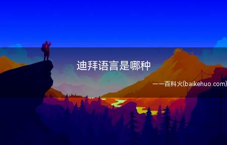 迪拜语言是哪种(迪拜语言是阿拉伯语吗)