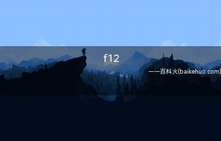 f12(F12是指键盘上面的一种按键)