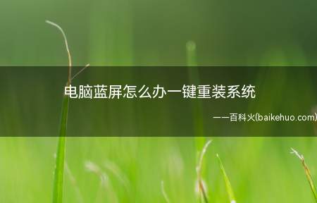 电脑蓝屏怎么办一键重装系统(操作系统:win764位旗舰版经常听到小伙伴说我的电脑蓝屏了)