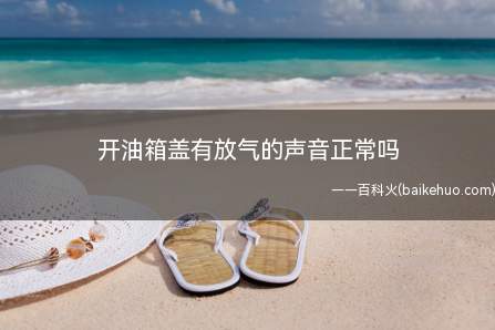 开油箱盖有放气的声音正常吗(汽油蒸汽会顶开顶部的碳罐阀门,沿着管路进入碳罐,被碳罐吸收掉)