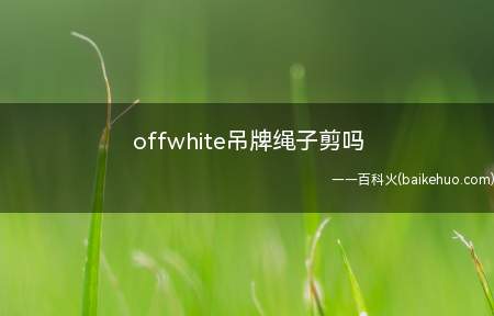 offwhite吊牌绳子剪吗(offwhite吊牌绳子)