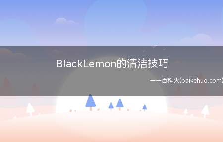 BlackLemon的清洁技巧(秋冬太阳伞清洁技巧)