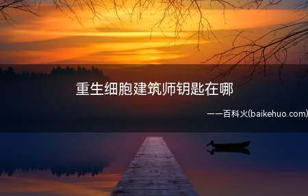 重生细胞建筑师钥匙在哪(建筑师钥匙刷新规律是什么)