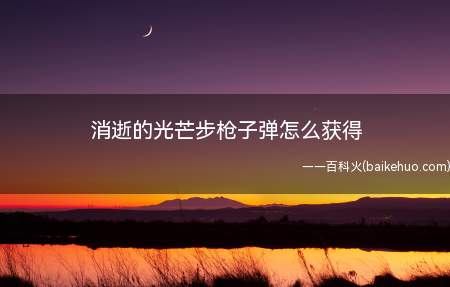消逝的光芒步枪子弹怎么获得(最简单的方法就是区商人那买,再然后是打败敌人获得,请看具体方)