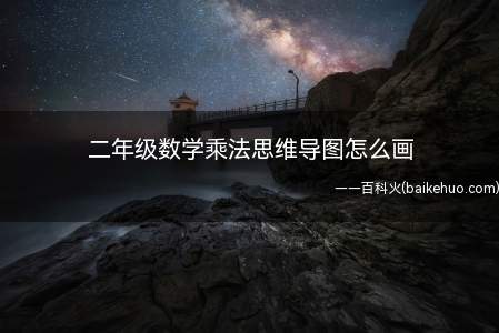 二年级数学乘法思维导图怎么画