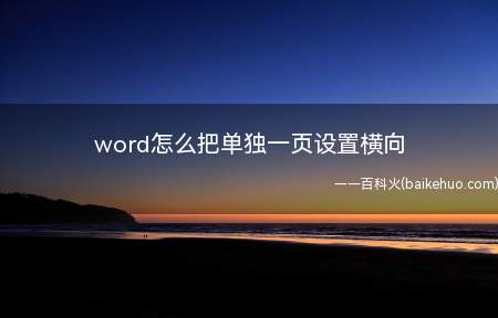 word怎么把单独一页设置横向(Surface Go 2演示机)