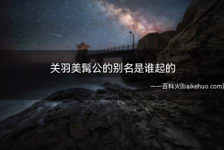 关羽美髯公的别名是谁起的（徐州之战后,关羽被迫投奔曹操,期间汉献帝接见了关羽）