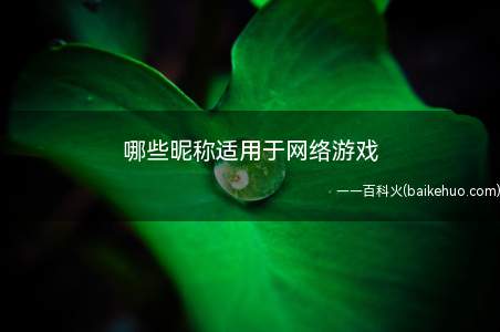 哪些昵称适用于网络游戏(网络游戏昵称整理如下:妥神2、逆战3、草率怪~)