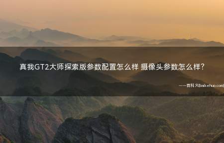 真我GT2大师探索版参数配置怎么样 摄像头参数怎么样?