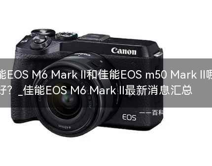 佳能EOS M6 Mark II和佳能EOS m50 Mark II哪个更好?