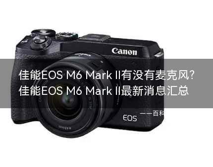 佳能EOS M6 Mark II有没有麦克风?