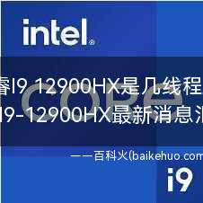 酷睿I9 12900HX是几线程的?