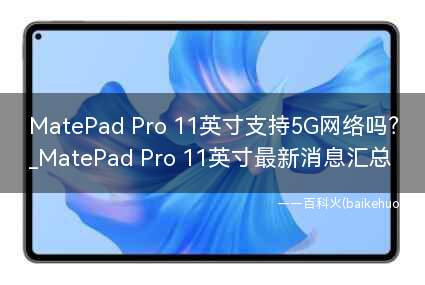 MatePad Pro 11英寸支持5G网络吗？