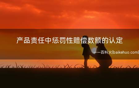 产品责任中惩罚性赔偿数额的认定(惩罚性赔偿并不是为了置被惩罚人于死地)