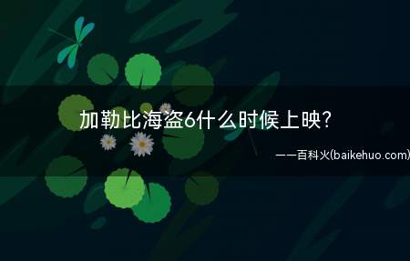 加勒比海盗6什么时候上映(加勒比海盗6预计2024年上映)