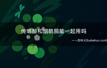 传明酸和烟酰胺能一起用吗 传明酸和烟酰胺一起用可以吗(传明酸和烟酰胺一起用可以吗)