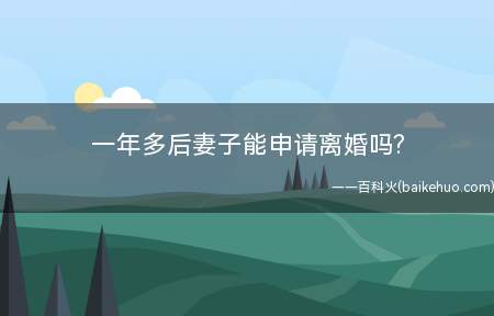 一年多后妻子能申请离婚吗