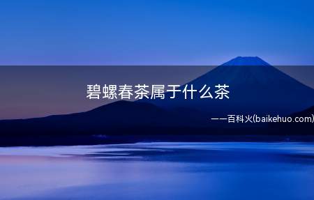 碧螺春茶属于什么茶(传统碧螺春贮藏方法是用纸包茶叶)