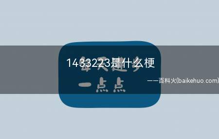 1433223是什么意思