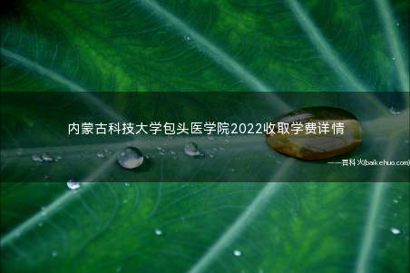 内蒙古科技大学包头医学院2022收取学费详情(内蒙古科技大学包头医学院宿舍条件如何)