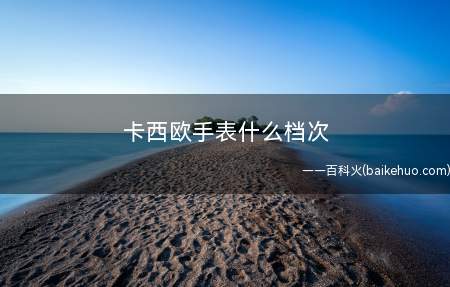 卡西欧手表什么档次(卡西欧手表防水注意事项)